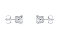2 Ct IGI CERTIFIED Real Lab Grown Diamond Studs Earrings in 14k White Gold D VS1