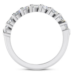 1.35 Carat Marquise Cut Lab Grown Diamond Eternity Band Ring 14k White Gold