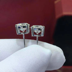IGI Round 2 Carat Lab Grown/CVD Diamond Solitaire Stud Earrings 14k Gold D VVS