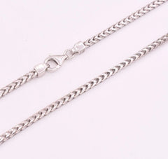 3mm Anti-Tarnish Solid Franco Chain Necklace Real 925 Sterling Silver ITALY