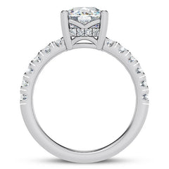 1.75 Ct E VS1 Cushion Cut Halo Lab Grown Diamond Ring IGI Certified 14k Gold