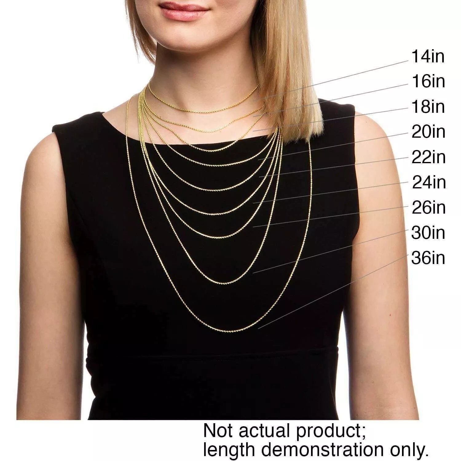 14K Solid Yellow Gold Box Necklace Real Gold Chain 16" 18" 20" 22" 24" 26" 30"