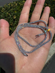 Genuine Lab Grown Diamond Tennis Necklace D VS 10.50 Carat 14k Gold 18'' Inch