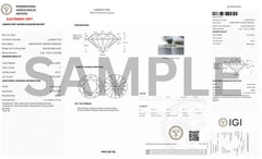 IGI 2.00-6.00 Carat D/E VVS2 Round Cut Lab Grown Diamond Stud Earrings 14k Gold
