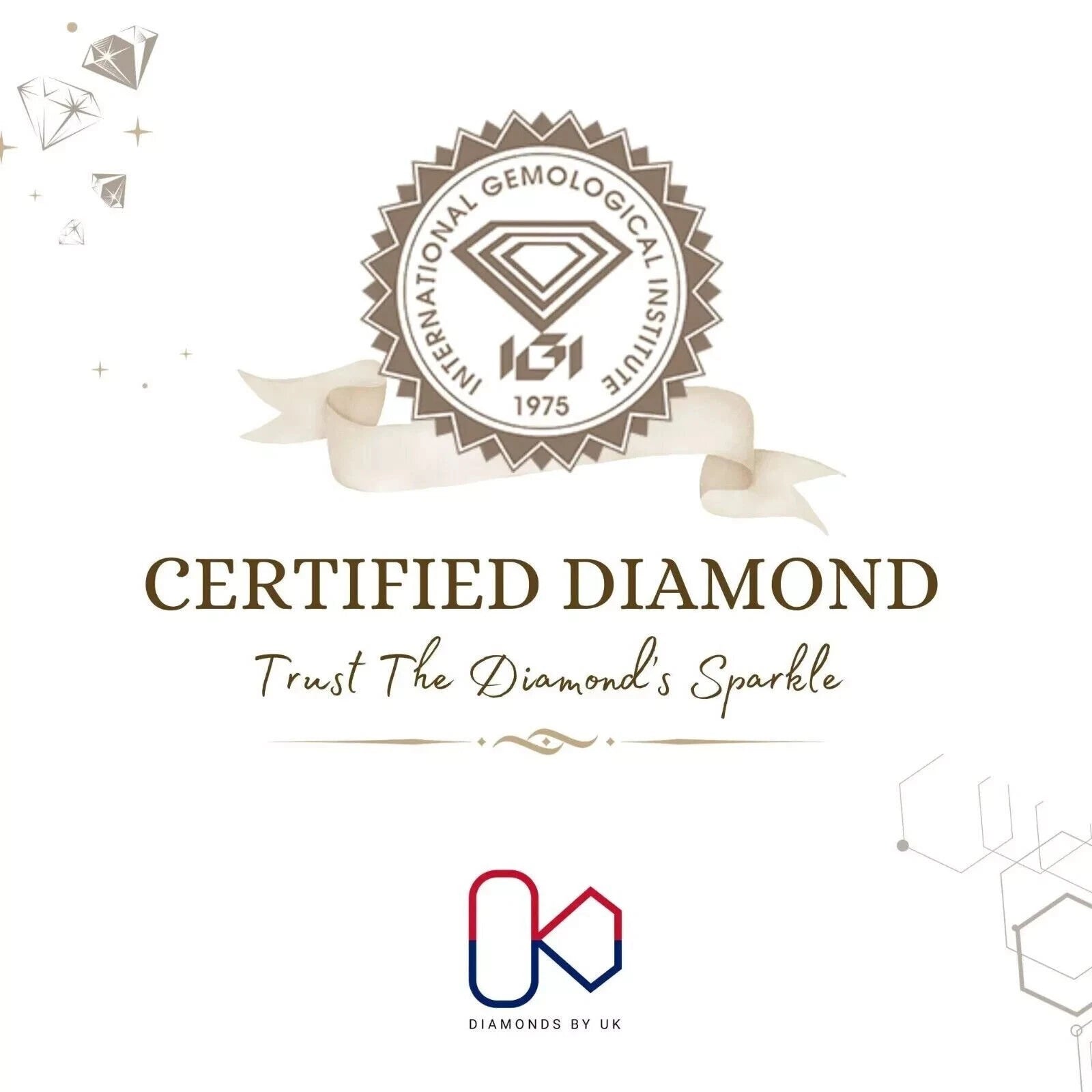 IGI Certified 2.00-5.00 CT E VS1 Lab Grown Oval Cut Diamond Engagement Ring 14k