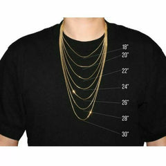 14k Yellow Gold Plated Over 925 Sterling Silver Rope Chain Mens Necklace 6.5mm