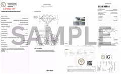 3.00 Carat Emerald Cut E VS1 Lab Grown Diamond Stud Earrings 14K White Gold IGI