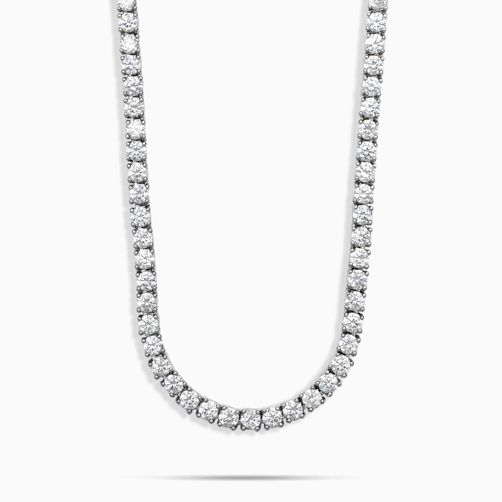 MOISSANITE Tennis Chain Real 925 Silver Necklace 3mm - GRA Certified 16''-24''