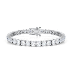 12.50 Ct TW Round Lab Grown Diamond 7.50" Tennis Bracelet 14k White Gold D VS