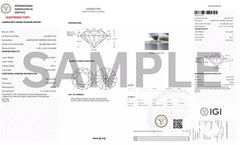 Lab Grown 2.00 Ct Round Cut D Color VS1 Clarity STONE IGI Certified DIAMOND