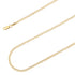 14K Yellow Gold 2.5mm Hollow Cuban Curb Link Chain