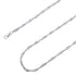 925 Sterling Silver 1.5mm Singapore Twisted Link Chain