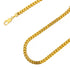 925 Sterling Silver 5mm Franco Wheat Gold Plated Chain