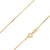 925 Sterling Silver 1mm Box Chain Gold Plated Chain