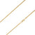 10K Yellow Gold 2mm Hollow Rope Chain Diamond-Cut