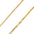 925 Sterling Silver 2.5mm Hollow Franco Foxtail Gold Plated Chain