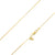 925 Sterling Silver 1mm Adjustable Square Box Gold Plated Chain
