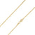 925 Sterling Silver 2mm Moon Cut Bead Ball Gold Plated Chain