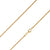 925 Sterling Silver 2mm Solid Rope Diamond Cut Gold Plated Chain