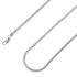 925 Sterling Silver 2.5mm Hollow Franco Foxtail Chain