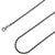 925 Sterling Silver 2.5mm Rope Chain Diamond Cut Oxidized Chain