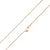 925 Sterling Silver 1.5mm Adjustable Round Snake Rose Gold Plated Chain
