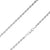 925 Sterling Silver 3.2mm Solid  Rope Diamond Cut Silver Chain