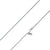 925 Sterling Silver 2mm Adjustable Loose Rope Rhodium Chain