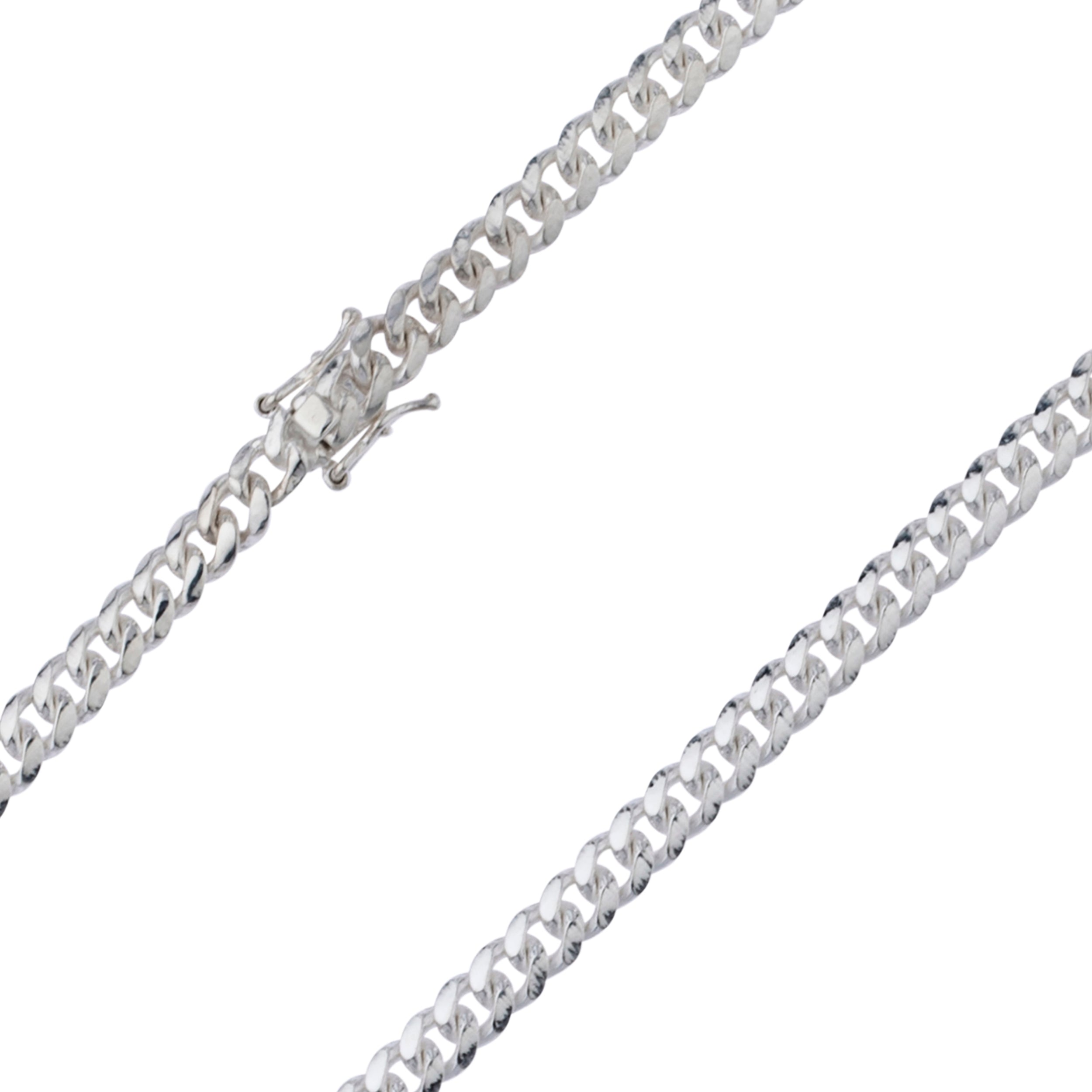 925 Sterling Silver 5mm Miami Cuban Link Rhodium Chain – Oliver & Navy