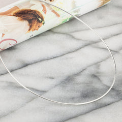 925 Sterling Silver 1.5mm Round Omega Chain