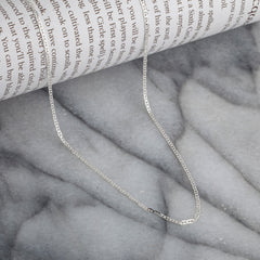 925 Sterling Silver 1.7mm Flat Mariner Gucci Chain