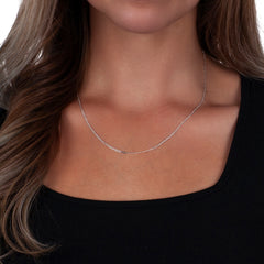 925 Sterling Silver 1.7mm Flat Mariner Gucci Chain