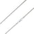 925 Sterling Silver 2.5mm Solid Rope Diamond Cut Silver Chain