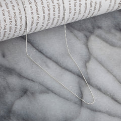 925 Sterling Silver 1mm Ball Bead Chain