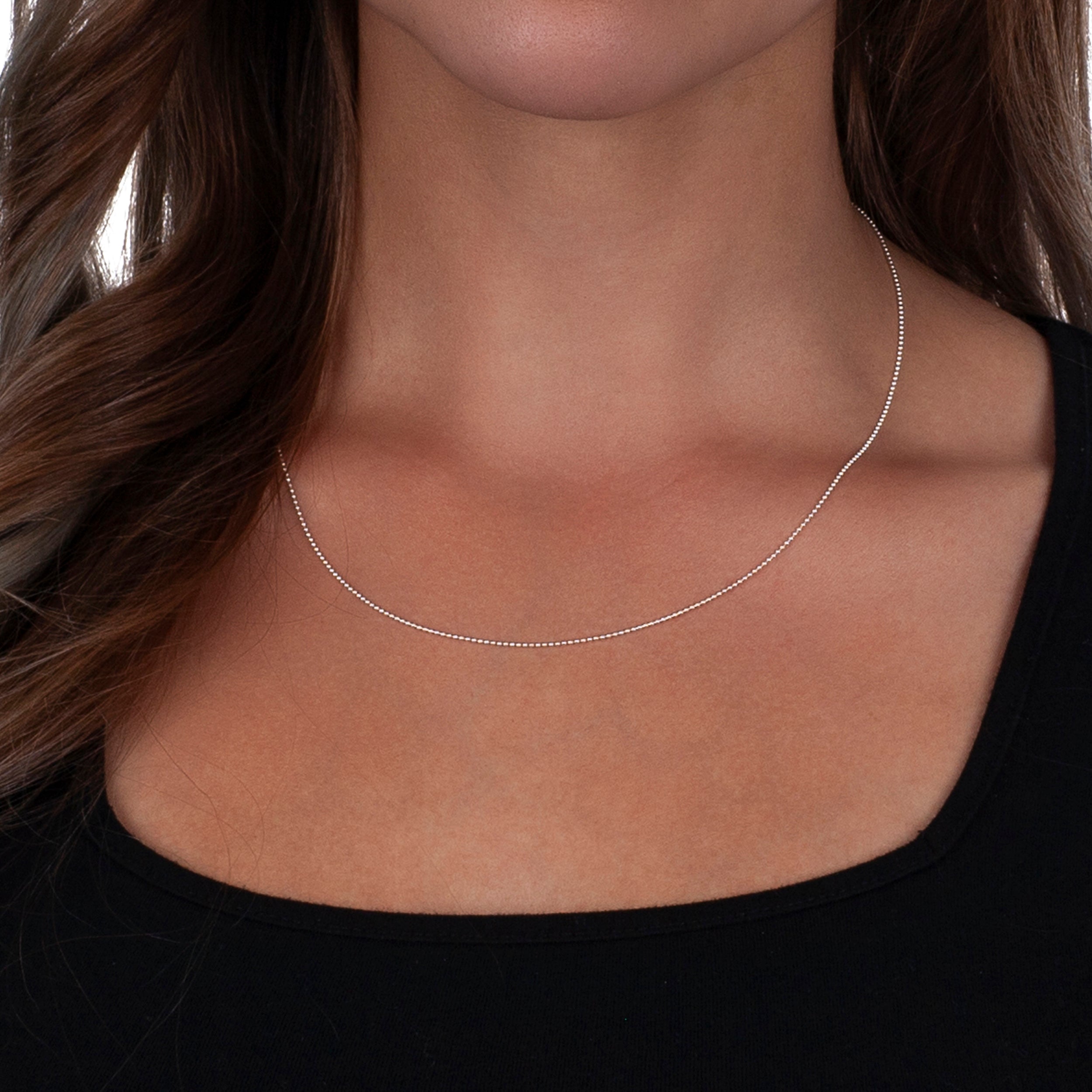 925 Sterling Silver 1mm Ball Bead Chain