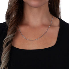 925 Sterling Silver 2mm Miami Cuban Rhodium Chain