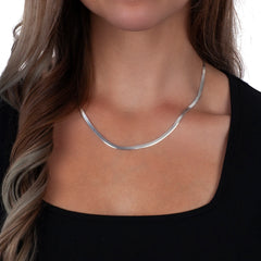 925 Sterling Silver 3.5mm Solid Herringbone Silver Chain