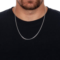 925 Sterling Silver 3mm Flat Mariner Gucci Chain