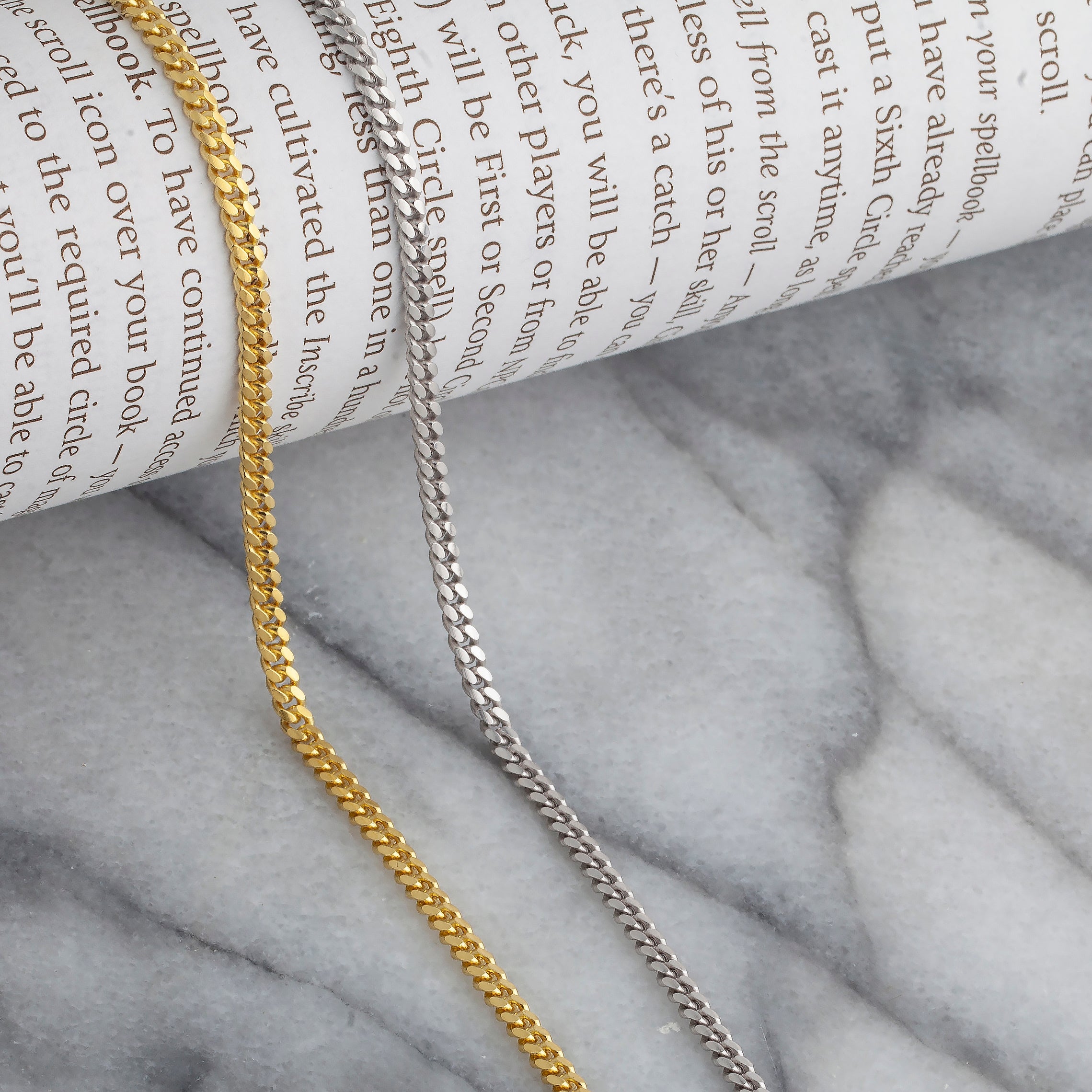 925 Sterling Silver 3mm Miami Cuban Rhodium Chain