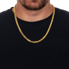 5mm Franco Wheat Gold Plated Chain