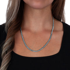 5mm Miami Cuban Rhodium Plated