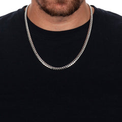 7mm Miami Cuban Link Rhodium Chain