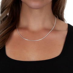 925 Sterling Silver 2mm Round Snake Chain