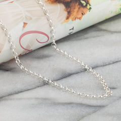 925 Sterling Silver 3.2mm Rolo Belcher Chain