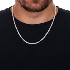 925 Sterling Silver 3.5mm Bynzantine Chain