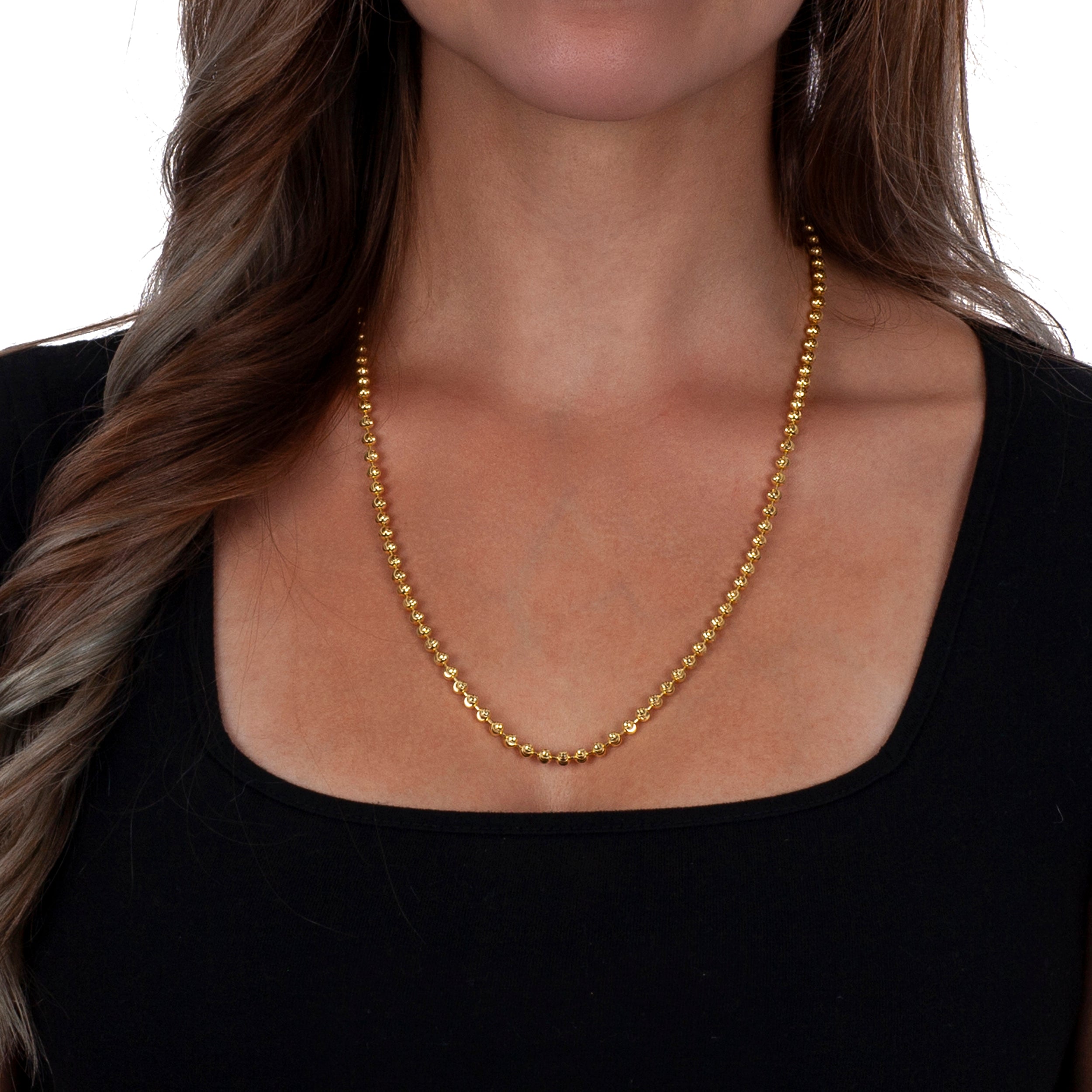 Moon cut necklace online