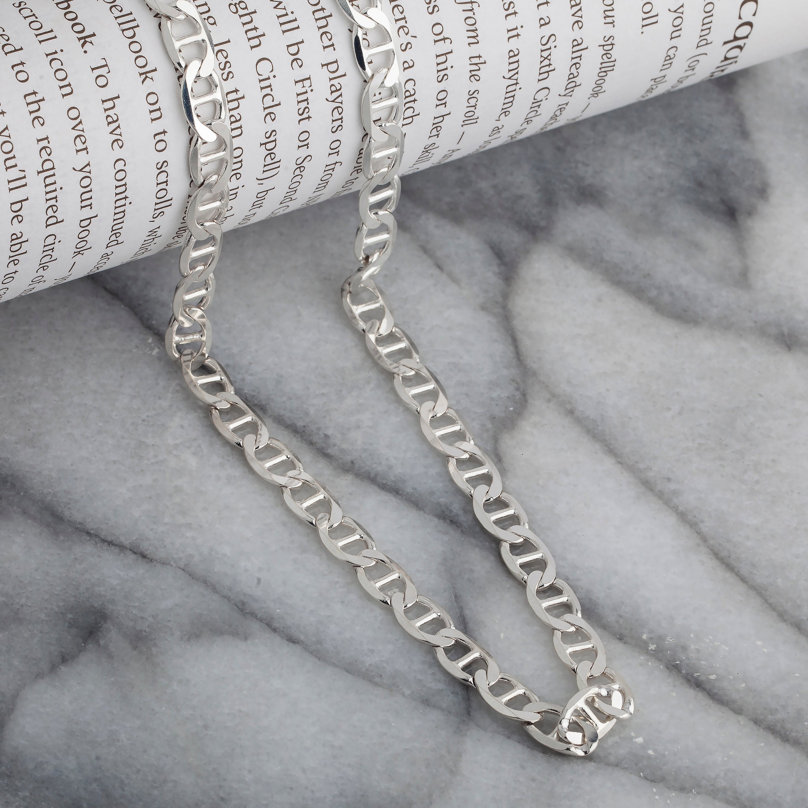 925 5mm Flat Mariner Gucci Chain