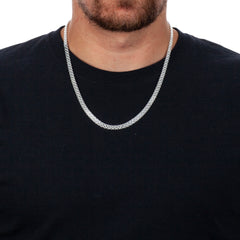 925 Flat 6mm Bismark Chain