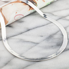925 9mm Solid Herringbone Silver Chain