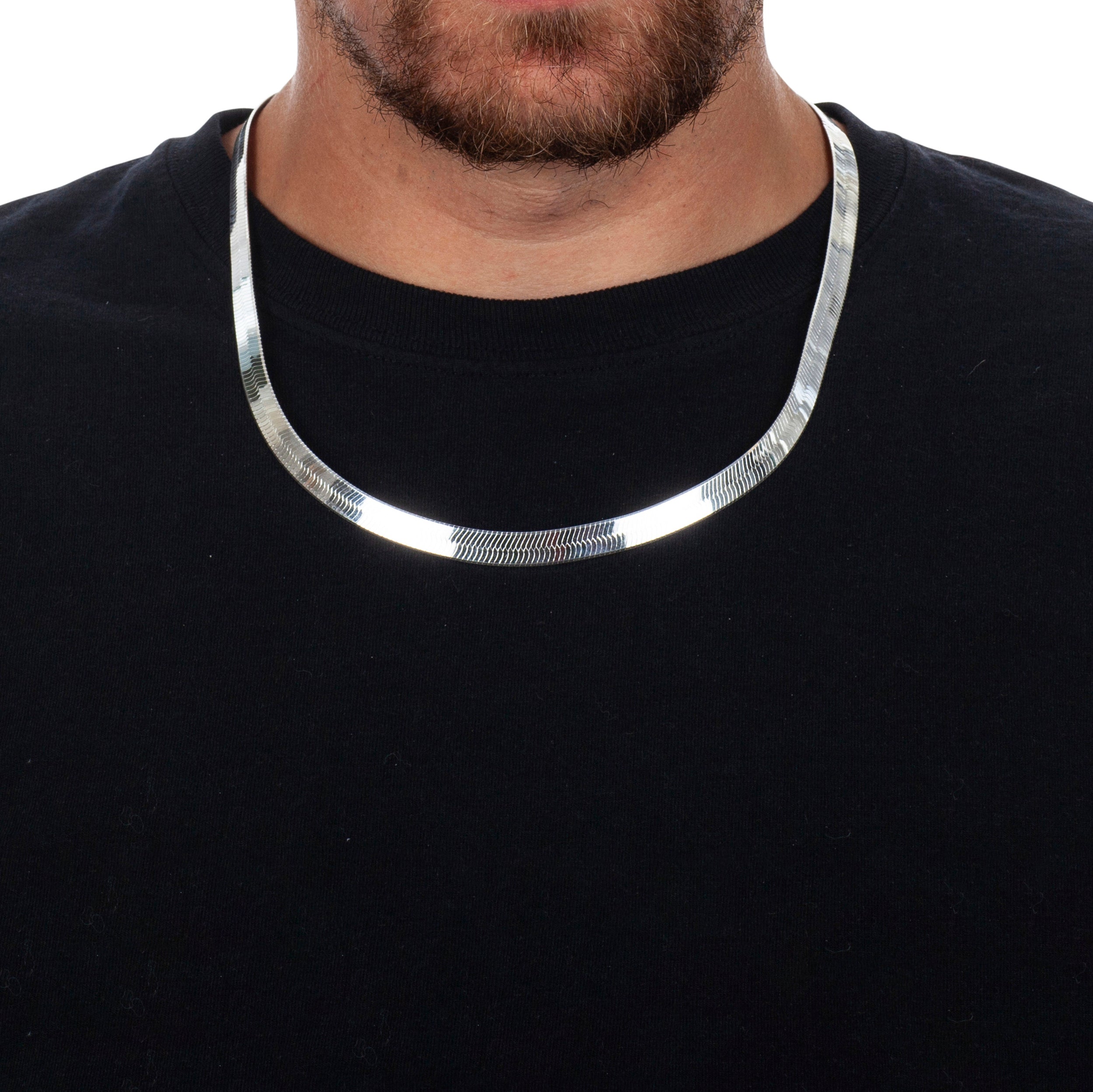 Sterling silver herringbone chain clearance